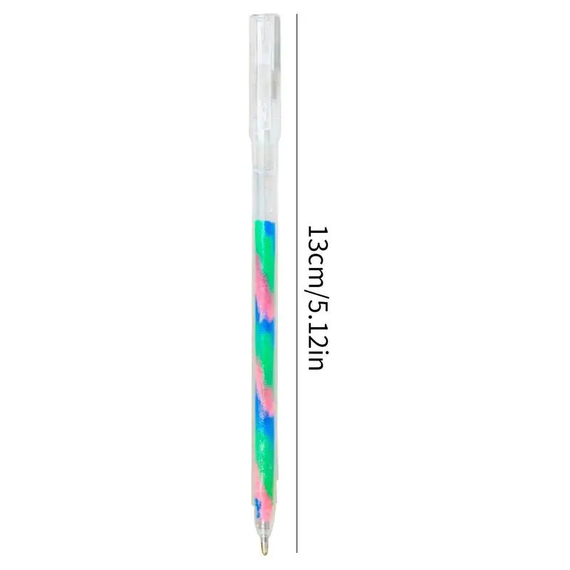 Блестящие гелевые ручки 6 цветов, градиентные ручки Fine Point Rainbow Для выделения на маркерах, цветные карандаши для рисования. . ' - ' . 5