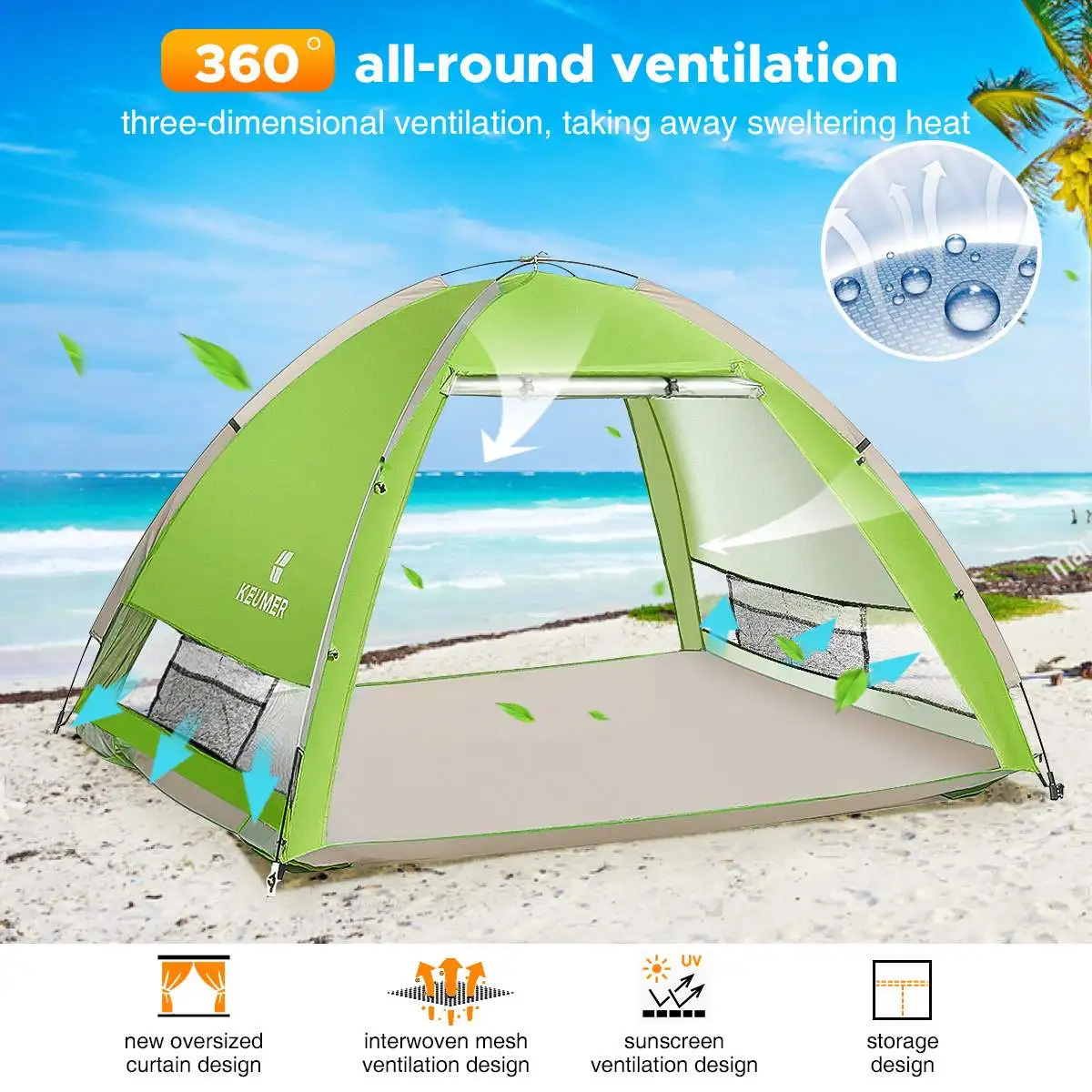 Автоматическая палатка для 4-5 человек, быстро открывающаяся с верхней крышкой, двойная многоместная непромокаемая палатка для кемпинга с навесом от солнца, путешествия, походы . ' - ' . 0