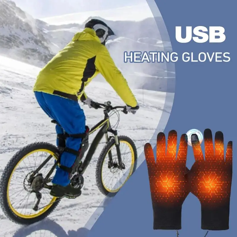 Перчатки с подогревом для мужчин, женщин, унисекс, теплые перчатки с электрическим подогревом, теплые перчатки с сенсорным экраном, теплые перчатки для катания на лыжах и велосипеде . ' - ' . 1
