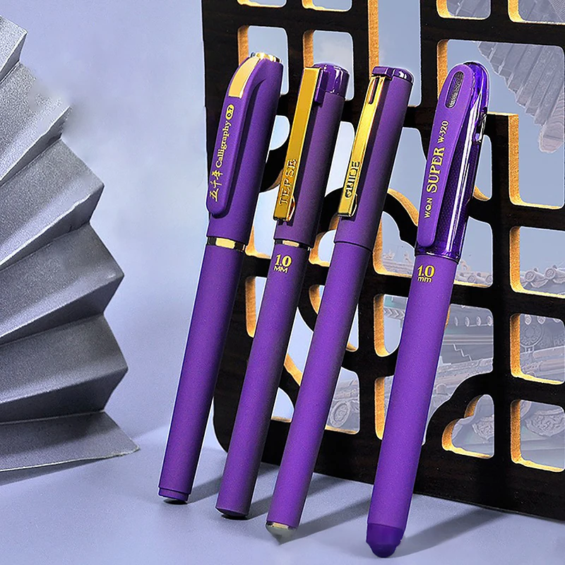 1 шт Гелевые ручки с фиолетовыми чернилами 0,7 мм/1,0 мм для письма Большой емкости для пополнения Канцелярских принадлежностей Вернуться в Sochool . ' - ' . 0