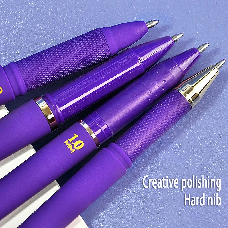 1 шт Гелевые ручки с фиолетовыми чернилами 0,7 мм/1,0 мм для письма Большой емкости для пополнения Канцелярских принадлежностей Вернуться в Sochool . ' - ' . 3
