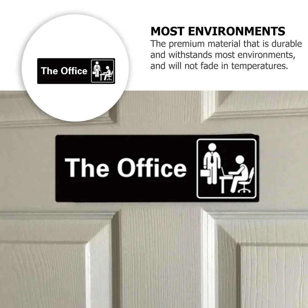 Офисная Вывеска, Самоклеящийся Дверной Настенный Логотип, Офис С Белыми Крупными Буквами, 8 97x2 95 Бизнес-Вывеска для Украшения стен . ' - ' . 2