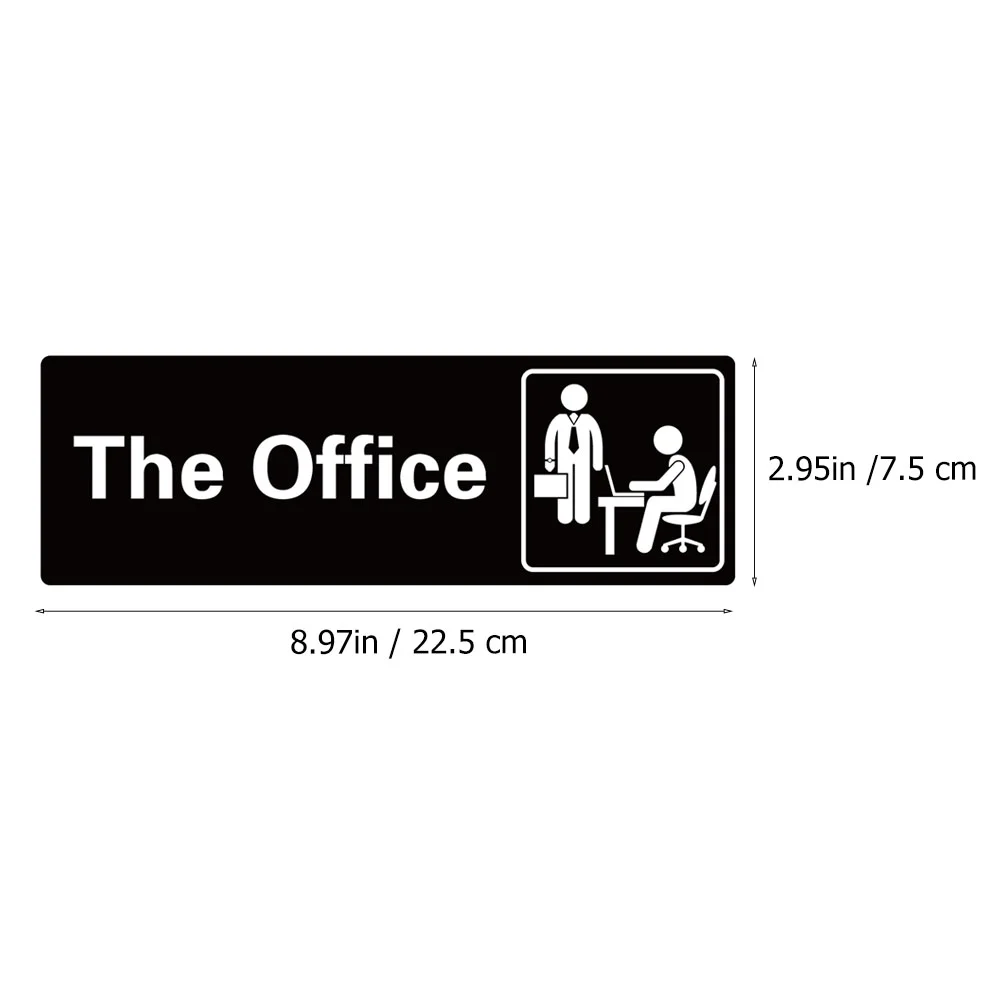 Офисная Вывеска, Самоклеящийся Дверной Настенный Логотип, Офис С Белыми Крупными Буквами, 8 97x2 95 Бизнес-Вывеска для Украшения стен . ' - ' . 5