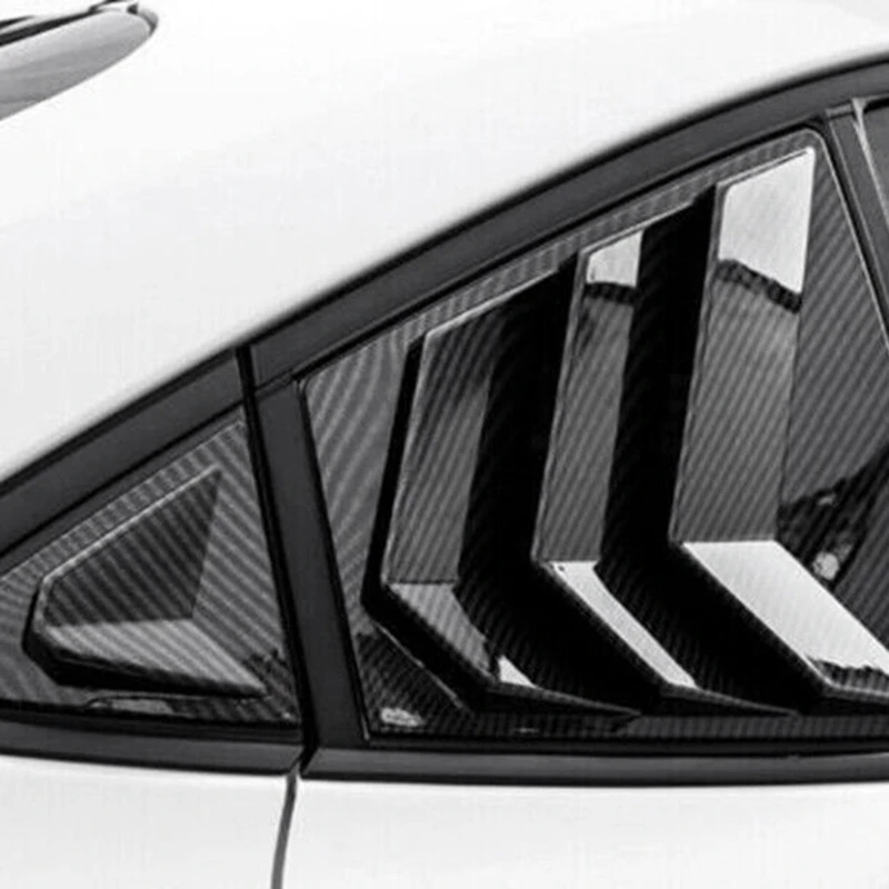 Для Toyota Corolla 2020-2023 Задняя боковая вентиляционная решетка четверти окна автомобиля, цвет карбонового волокна . ' - ' . 4
