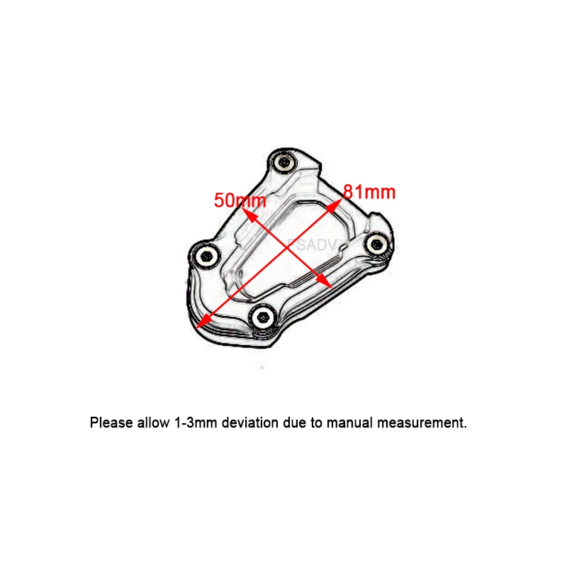 Подножка Для Ног Боковая Подставка Удлинитель Увеличивающая Накладка Опорная Пластина Для Мотоцикла HONDA CMX1100 CM1100 CMX 1100 2020 2021 2022 2023 . ' - ' . 5