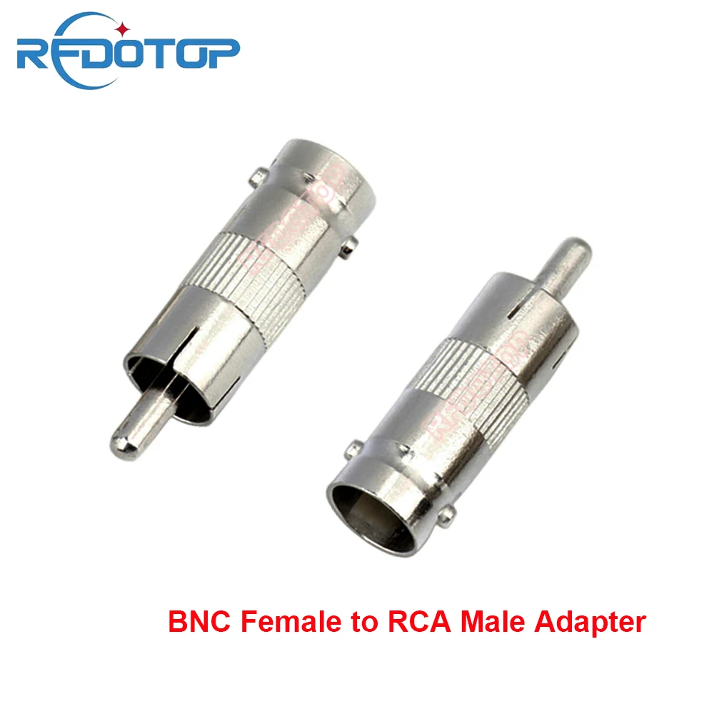 2ШТ Разъем BNC к штекеру RCA, прямой для антенны Wi-Fi, радиоантенны, коаксиального адаптера RCA к BNC RF Оптом . ' - ' . 0