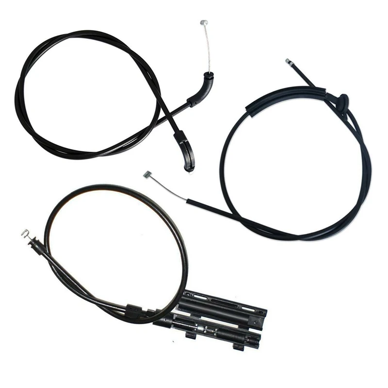 3ШТ Комплект тросов для снятия капота двигателя Bowden Cable Kit для BMW E65 E66 7Er 51237197474 . ' - ' . 0
