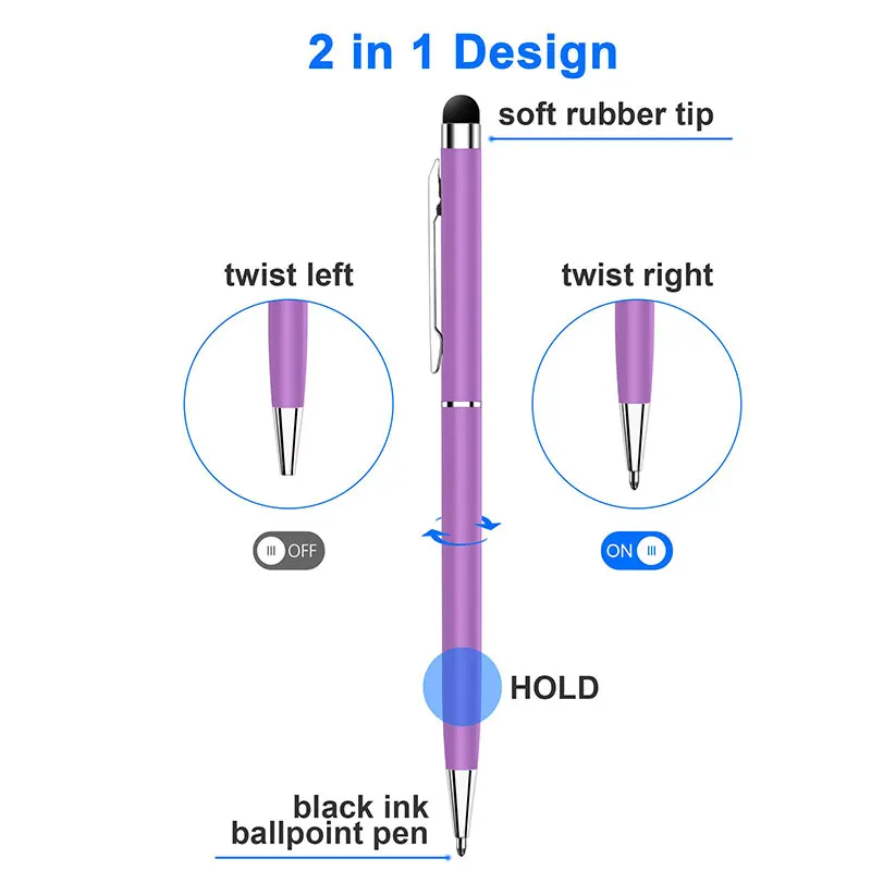 52шт Двойной сенсорный стилус Мини 14 см ручка с сенсорным экраном для рисования на мобильном телефоне планшете Сенсорный стилус для iPad для iPhone . ' - ' . 2