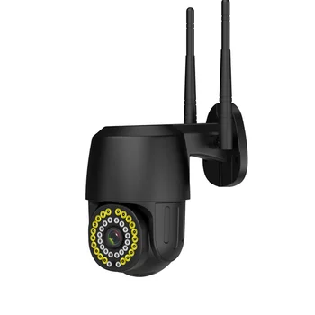 IP-камера 1080P WiFi 38LED WiFi Наружная Водонепроницаемая Цветная камера ночного видения Smart Home Security Camera Видеокамера видеонаблюдения CCTV