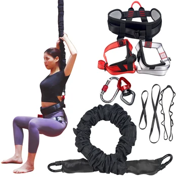 Набор тренажеров для банджи для занятий танцами Воздушный шнур для йоги Эластичная подвеска для пилатеса Слинг-тренажер для натяжения веревки