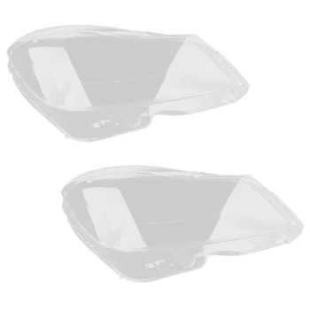 2X Крышка абажура с прозрачными линзами Подходит для Mercedes-Benz C-Class W204 C180 C200 C260 2011-2013, Корпус головного света Слева