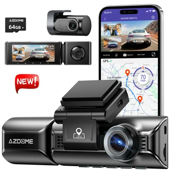 AZDOME M550 Pro Автомобильный Видеорегистратор Dash Cam 5,8 ГГц WiFi 3,19 