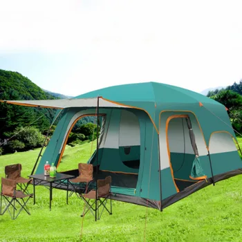 320X220X195cm Кемпинговые Палатки Водонепроницаемые Двухслойные Наружные Складные Палатки Пляжная Рыбалка Поход На Природу Igt Moby Garden Tent Canopy