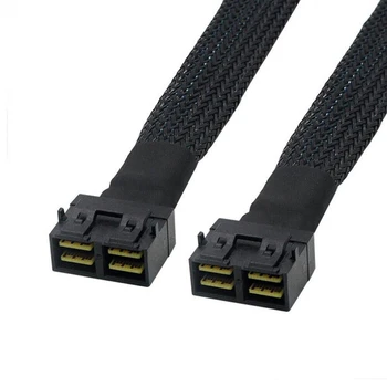 Высокоскоростной кабель-адаптер MINI SAS HD SFF-8643 с 2 портами на 2 порта SFF-8643 для сервера