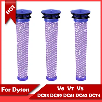 3 шт. Для Dyson Заменяет фильтр V6 V7 V8 DC58 DC59 DC61 DC62 DC74 Передняя фильтрующая часть пылесоса