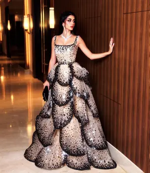 Вечерние платья Welove Dubai 2023, украшенные многоуровневыми оборками с блестками, элегантные женские вечерние платья для свадебной вечеринки