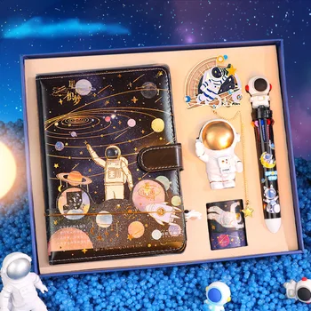 Новый креативный набор канцелярских принадлежностей, Студенческие принадлежности, Подарочная коробка высокого качества, Звездный путь, Встречи с космическим астронавтом, Галактика, Детский подарок