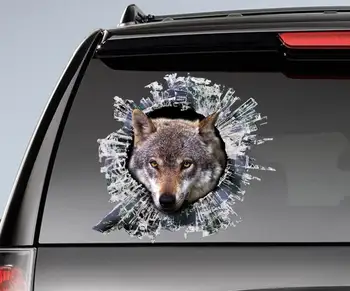 Наклейка на окно Wolf, наклейка на автомобиль, наклейка на автомобиль Wolf