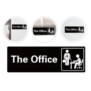 Офисная Вывеска, Самоклеящийся Дверной Настенный Логотип, Офис С Белыми Крупными Буквами, 8 97x2 95 Бизнес-Вывеска для Украшения стен