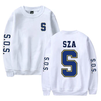 SZA SOS Blind Новый Альбом 2023 World Tour Мерч Crewneck Уличная Одежда С Длинным Рукавом Для Мужчин И Женщин Толстовка Модная Одежда