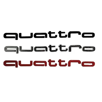 1Шт Значок Заднего Багажника Автомобиля Наклейка Эмблема Наклейки для Audi Quattro A3 A5 A6 A4 A1 A2 B6 B5 B2 B7 Q5 Q3 Q2 S3 S5 S6 RS3 RS6 RS4 RS5