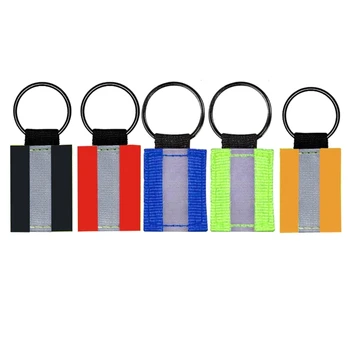 Упаковка из 10 Светоотражающих Брелоков Для ключей, Подвешенных для обеспечения безопасности в Ночное время Прямая доставка
