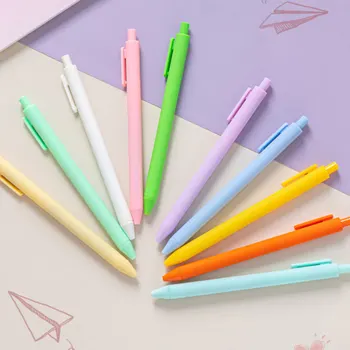 50 шт шариковых ручек ярких цветов, симпатичных ручек для печати, канцелярских принадлежностей, студенческой ручки, школьных письменных принадлежностей