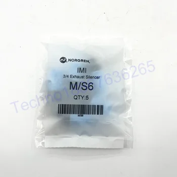 Norgren M /S6 G3/4 Пористый Пластиковый Глушитель Электромагнитный Клапан Глушитель PSE Цилиндр С Круглой Головкой Пылезащитный Синий