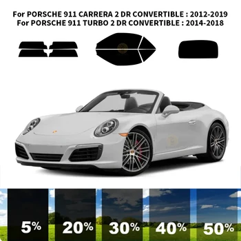 Комплект для УФ-тонировки автомобильных стекол из нанокерамики для PORSCHE 911 CARRERA 2 DR с ОТКИДНЫМ ВЕРХОМ 2012-2019
