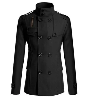 Весеннее мужское пальто из хлопчатобумажных смесей 2023, приталенная красивая ветровка, деловые повседневные куртки для мужчин, азиатский размер, повседневные платья