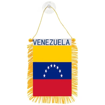 Прямая поставка Украшение окна автомобиля Пятно Овсянка Вымпел Флаги Венесуэлы