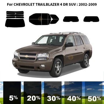 Предварительно Обработанная нанокерамика car UV Window Tint Kit Автомобильная Оконная Пленка Для CHEVROLET TRAILBLAZER 4 DR SUV 2002-2009