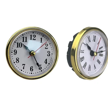 Часы круглые часы движение кварцы вставка с золотой отделкой гостиные домашний декор