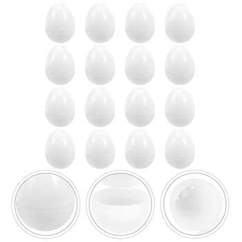 16 шт. Праздничных пустых яиц, игрушек-сюрпризов, коробок для хранения пасхальных конфет (белый)