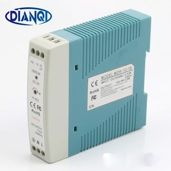 DIANQI MDR-10 12V 5V 15V 24V 36V 48V 10W Din-рейка источник питания ac-dc драйвер AC/DC широкое постоянное напряжение светодиодной ленты 110V 220V