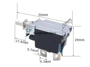 AC 250V 5A 4-Контактный Кнопочный Выключатель питания DPST для пайки KDC-A04-2 3 шт.