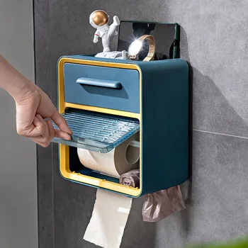 Неперфорированная коробка для туалетных салфеток, Рулонная бумага, Вешалка для туалетных полотенец, Туалетная Бытовая стойка для хранения туалетной бумаги, всасывающая трубка