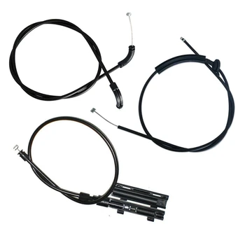 3ШТ Комплект тросов для снятия капота двигателя Bowden Cable Kit для BMW E65 E66 7Er 51237197474
