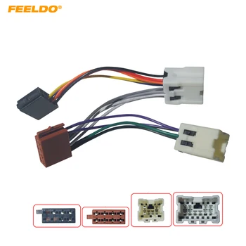 Автомобильный адаптер для преобразования стереосистемы FEELDO для Nissan ISO CD Radio Жгут проводов, оригинальный кабель для головных устройств #HQ6323