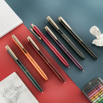 Винтажная гелевая ручка SARASA с цветными чернилами в стиле ретро JJ56, металлический держатель для ручки, школьные принадлежности, офисные аксессуары Kawaii, ручка для подписи