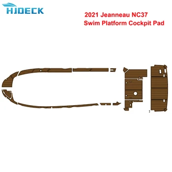 2021 Jeanneau NC37 платформа для плавания, кокпит, коврик из тикового дерева Sintetico Barca, ковер для лодочных принадлежностей, морской каяк, настраиваемый