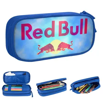 Пенал Reds Double-Bull, сумка для ручек для студентов, вместительное хранилище школьных принадлежностей, подарочные пеналы для карандашей