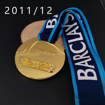old style 2011-2012 Premier Lge Медаль чемпионата Ман Сити по футболу Медаль футбольного чемпиона Сувениры для фанатов