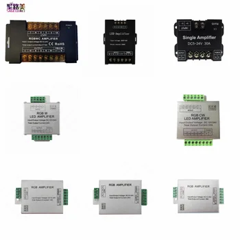 DC5V12V/24V Одноцветный/RGB/RGBW/RGBWWW RGB + CCT Светодиодный Контроллер Усилителя 12A/24A/30A/50A 1CH/3CH/4CH/5CH Полосовой Ретранслятор питания