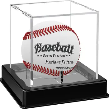 Витрина для бейсбола, прозрачный кубический протектор для мяча, витрина для памятных вещей, Пылезащитный акриловый держатель для бейсбола