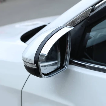 ABS Хром/Углеродное волокно для Hyundai Tucson 2015-2019 Аксессуары, Зеркало заднего вида для бровей, Накладка для бровей, Стайлинг автомобиля